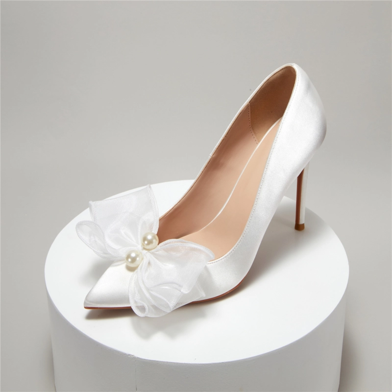 Wedding Pumps Rhinestone Shoes for Women 2023 Bride Stiletto Red