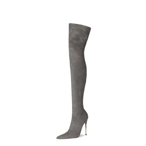 Stretch Long Boot Elastic Over The Knee Thigh High Boots 120 mm Heels