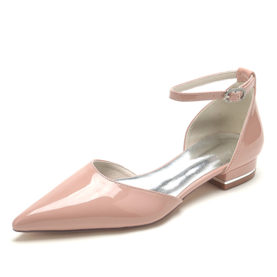 Solid Ankle Strap D'orsay Flats Minimalism Dresses Pumps Flats Shoes